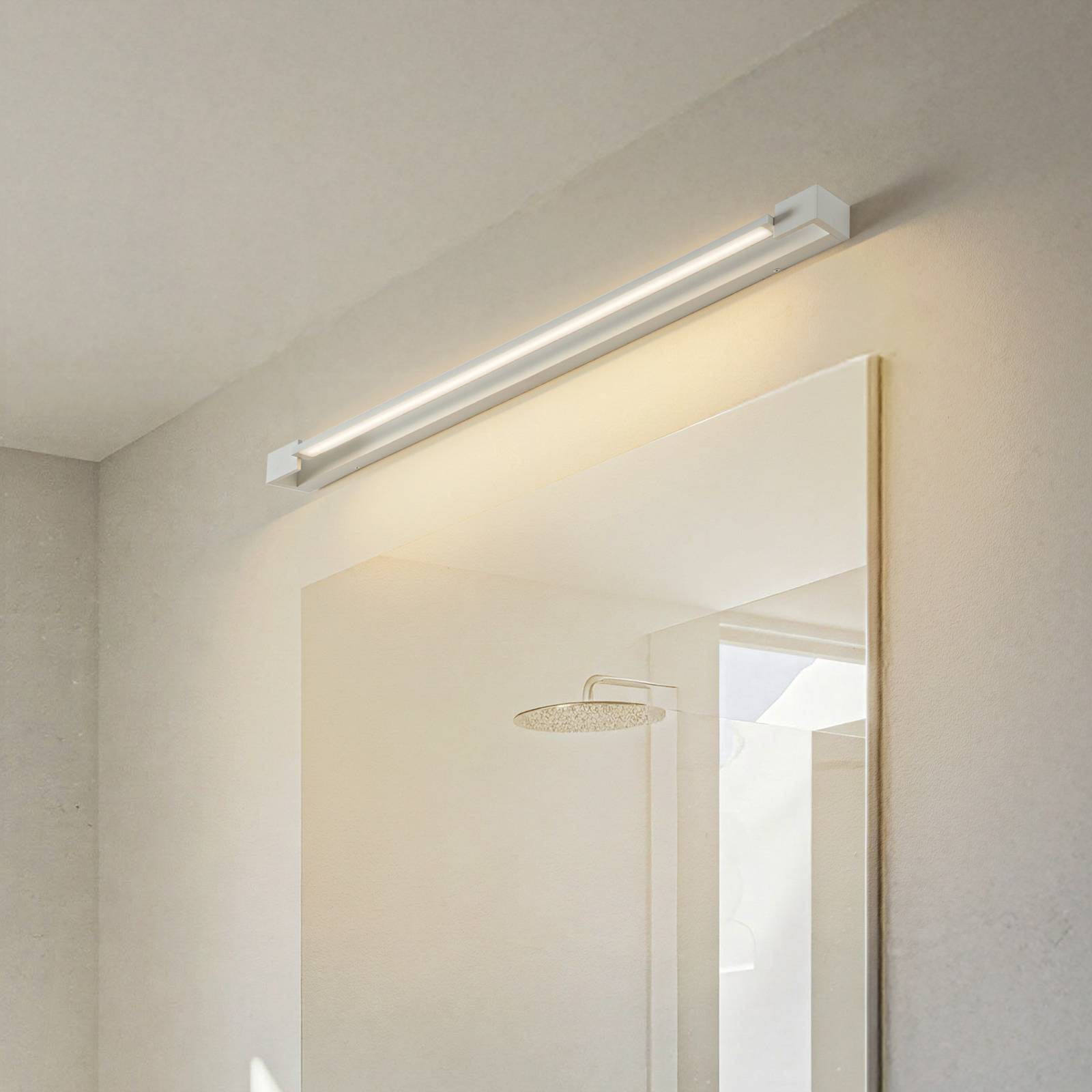 Arcchio LED-Wandleuchte Jora, 90 cm, weiß, schwenkbar, IP44 günstig online kaufen