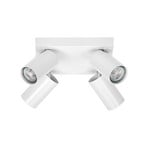 Spot pour plafond OSRAM OCTAGON PLATE, blanc, à 4 lampes, GU10-LED, 927