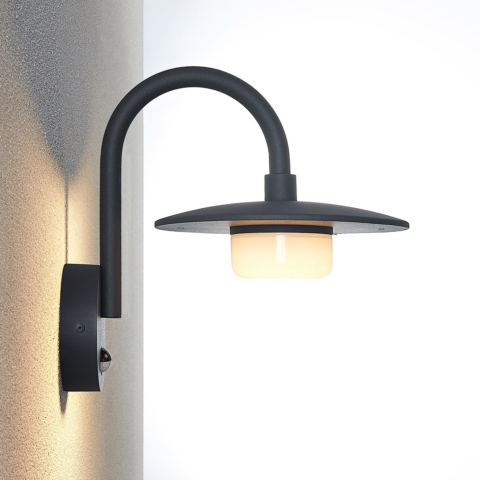 Zamalino Candeeiro de Parede Exterior com Sensor Dark Grey - Lucande
