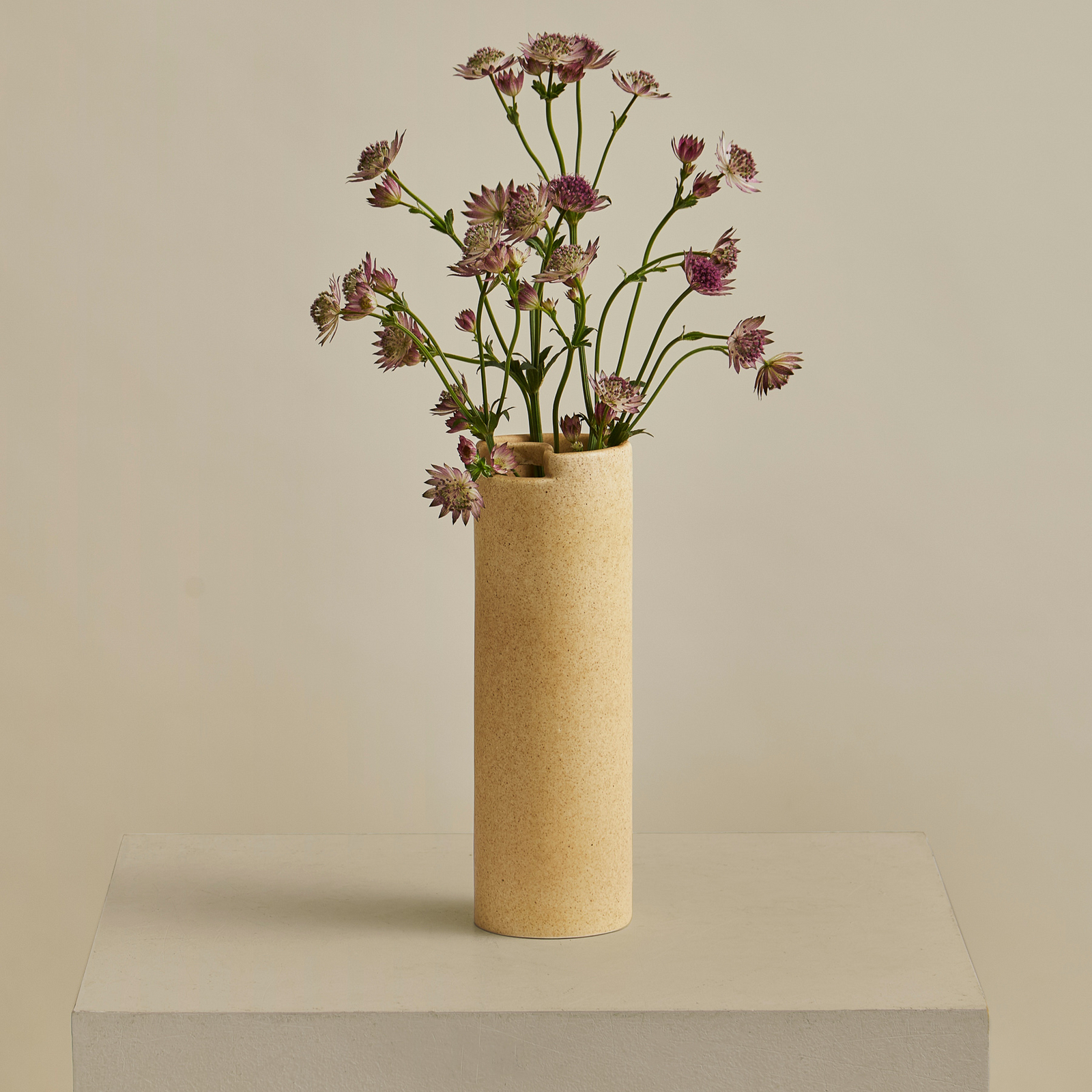 Flowr-vase, sandbeige matt, keramikk, høyde 26 cm – Woud Flowr-vase, sandbeige matt, keramikk, høyde 26 cm – Woud