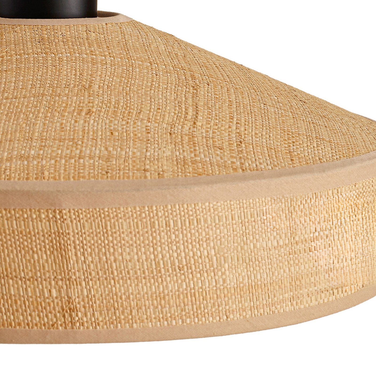 Lindby Hängeleuchte Haldor, Rattan, naturfarben, Ø 40 cm