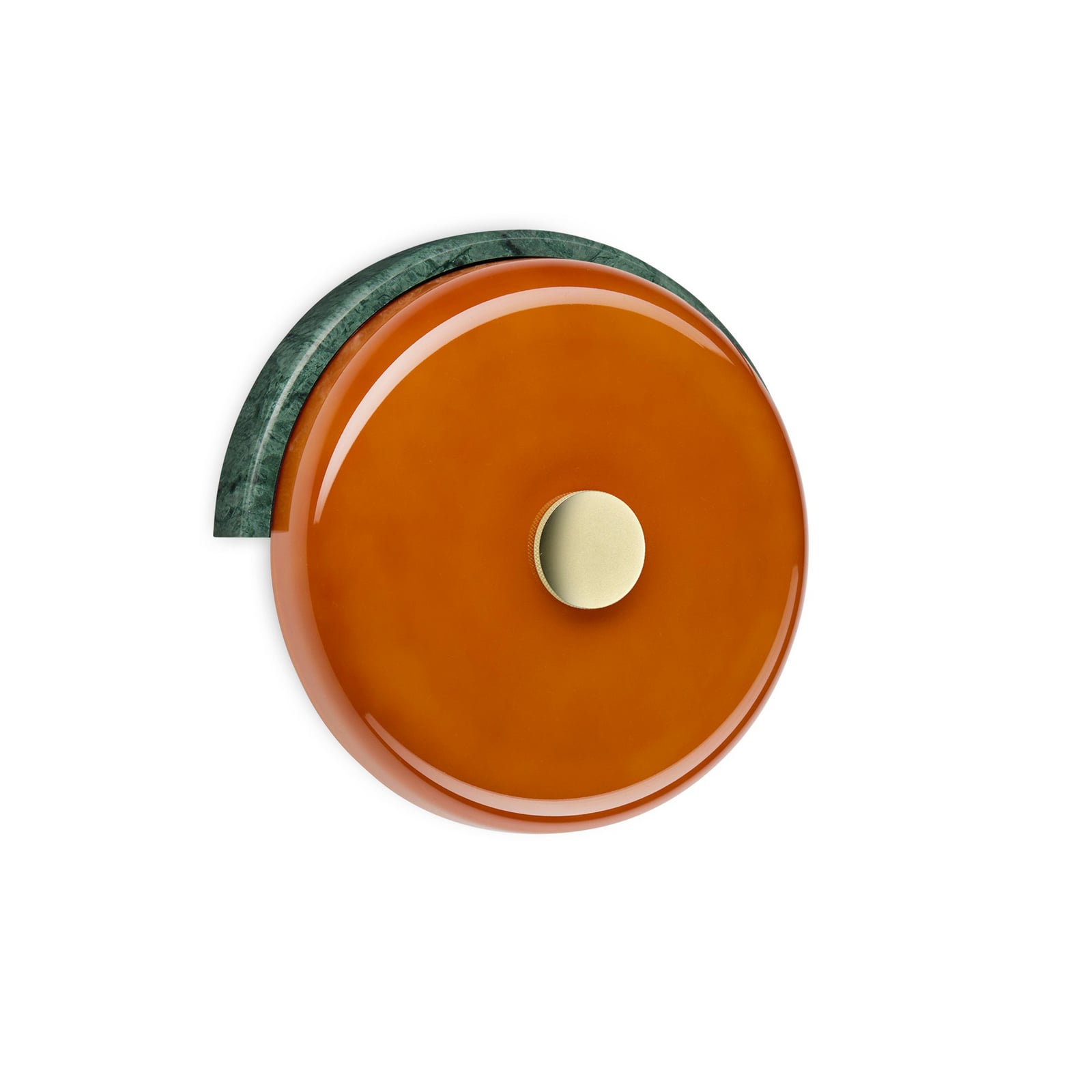 Trip LED wall light, green/amber, marble, glass, 2,700 K Trip LED wall light, green/amber, marble, glass, 2,700 K