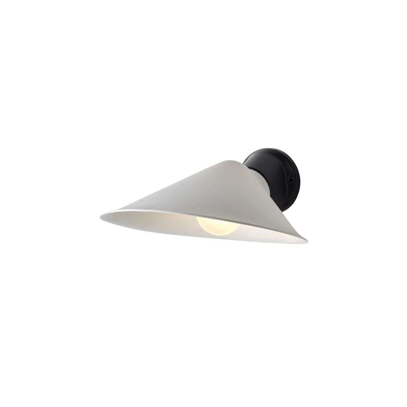 Plume Aplique de Pared Negro/Porcelain - DCW