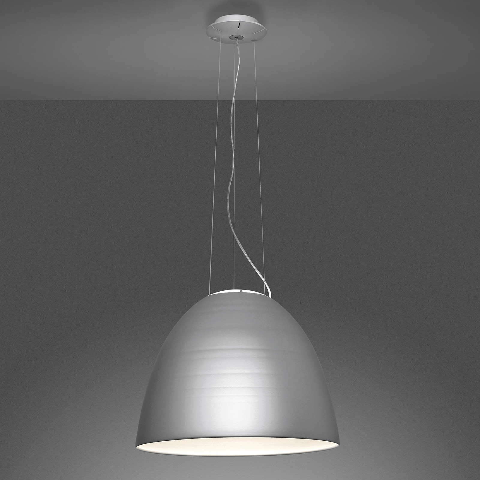 Artemide Nur 1618 LED-hänglampa metallgrå
