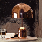 Tom Dixon LED-bordslampa Bell, kopparfärgad, 43 cm, dimbar