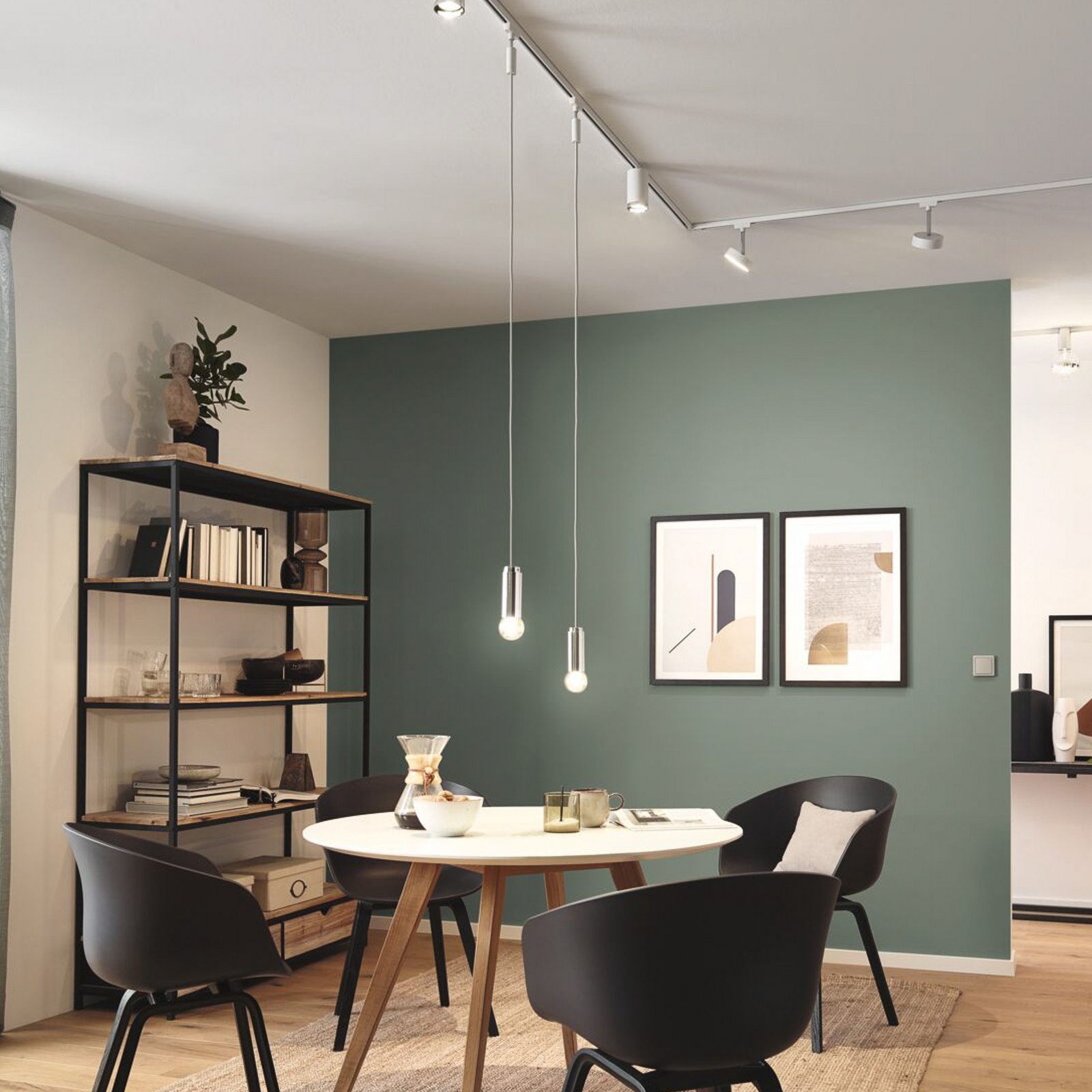 Paulmann URail hanglamp 2Easy, signaalwit, metaal, E27