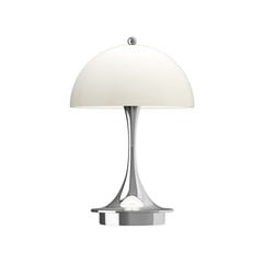 Louis Poulsen Panthella Portable 160 V3, opaali kromi/beige