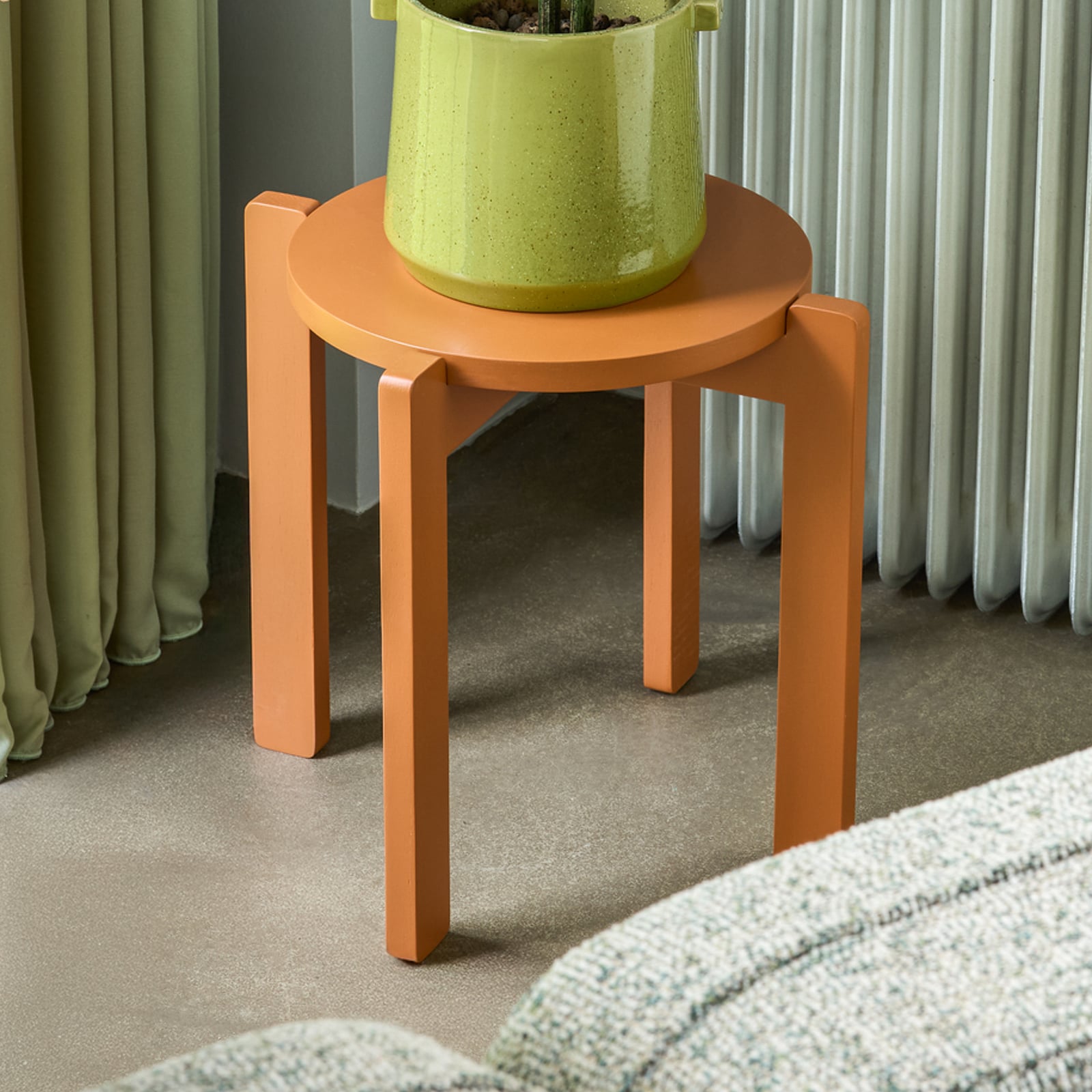 Sgabello Always arancione, altezza 42 cm - Hübsch