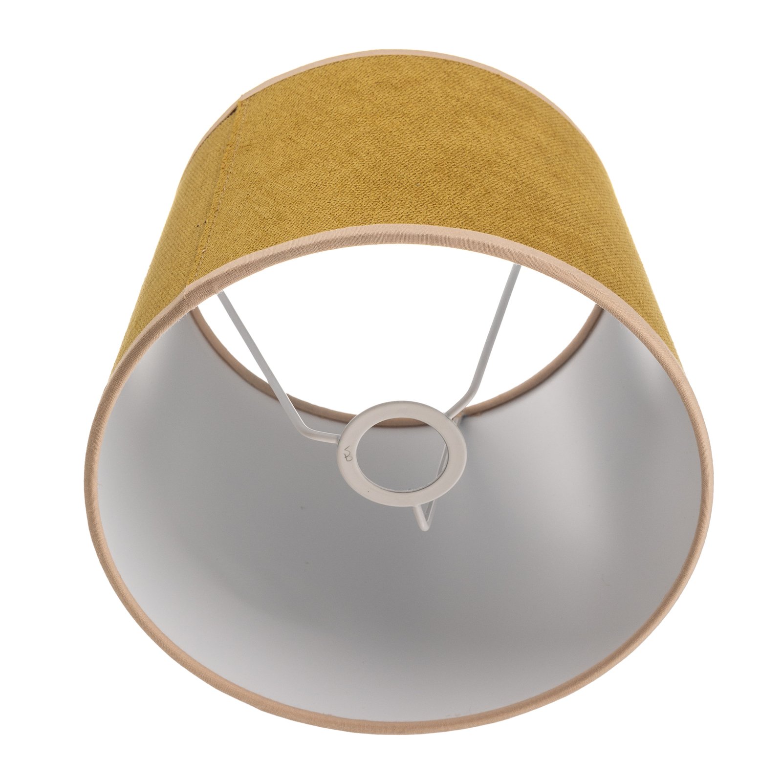 Classic S lampshade, woven, mustard yellow