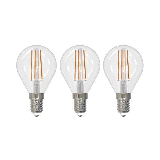 Ampoule LED à fil E14 4 W 2 700 K goutte dim x3