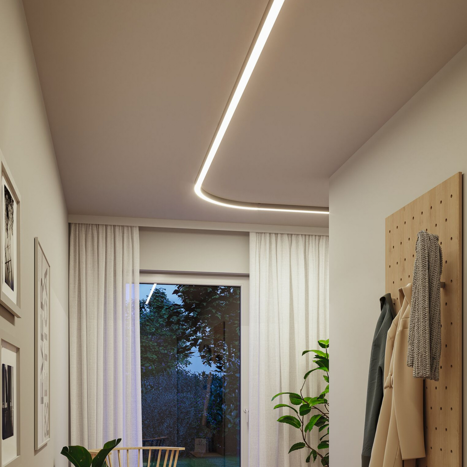 Paulmann Linion lyskanalsystem, krom, 38 W, aluminium Paulmann Linion lyskanalsystem, krom, 38 W, aluminium