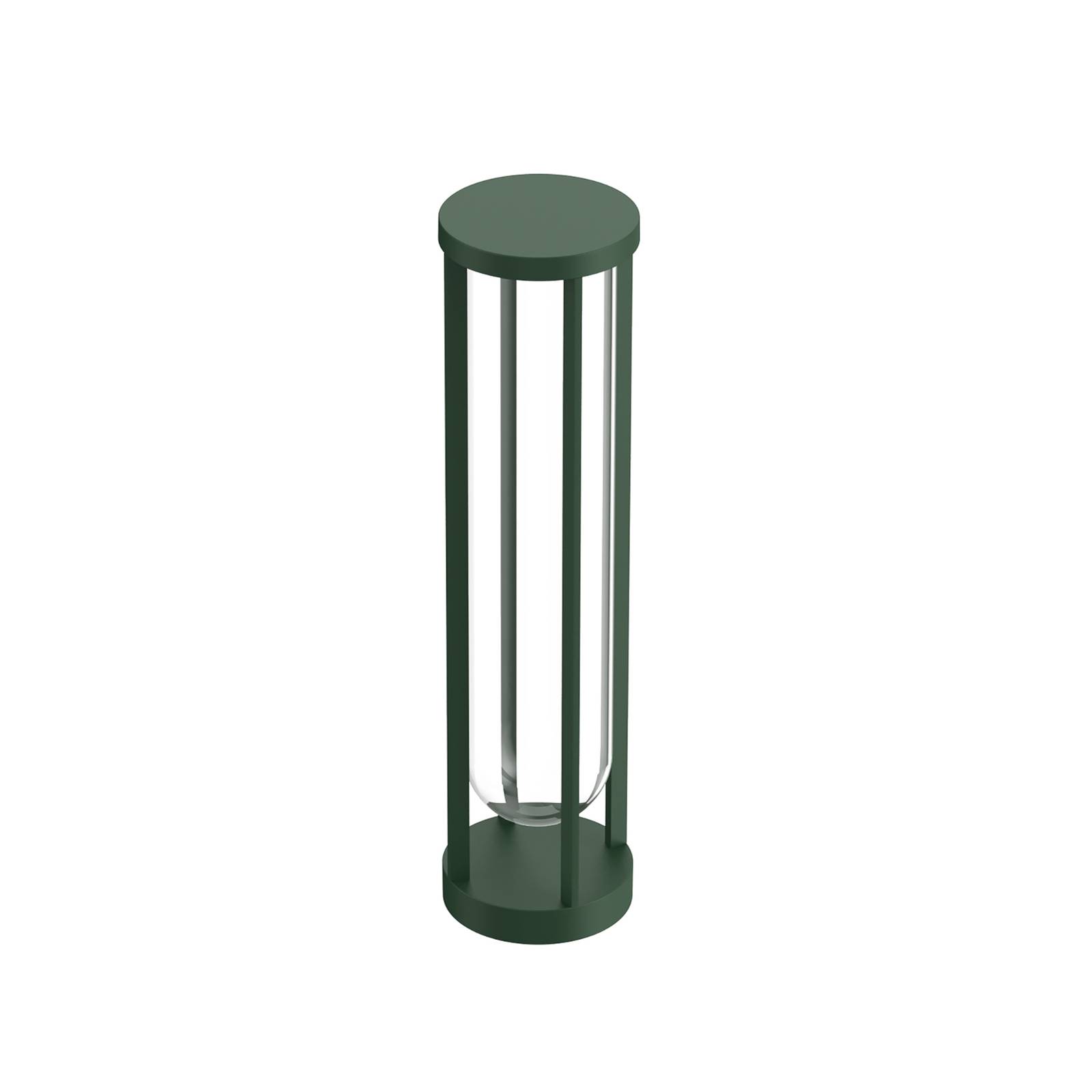 FLOS In Vitro Bollard 2, 2.700 K, 60 cm dunkelgrün