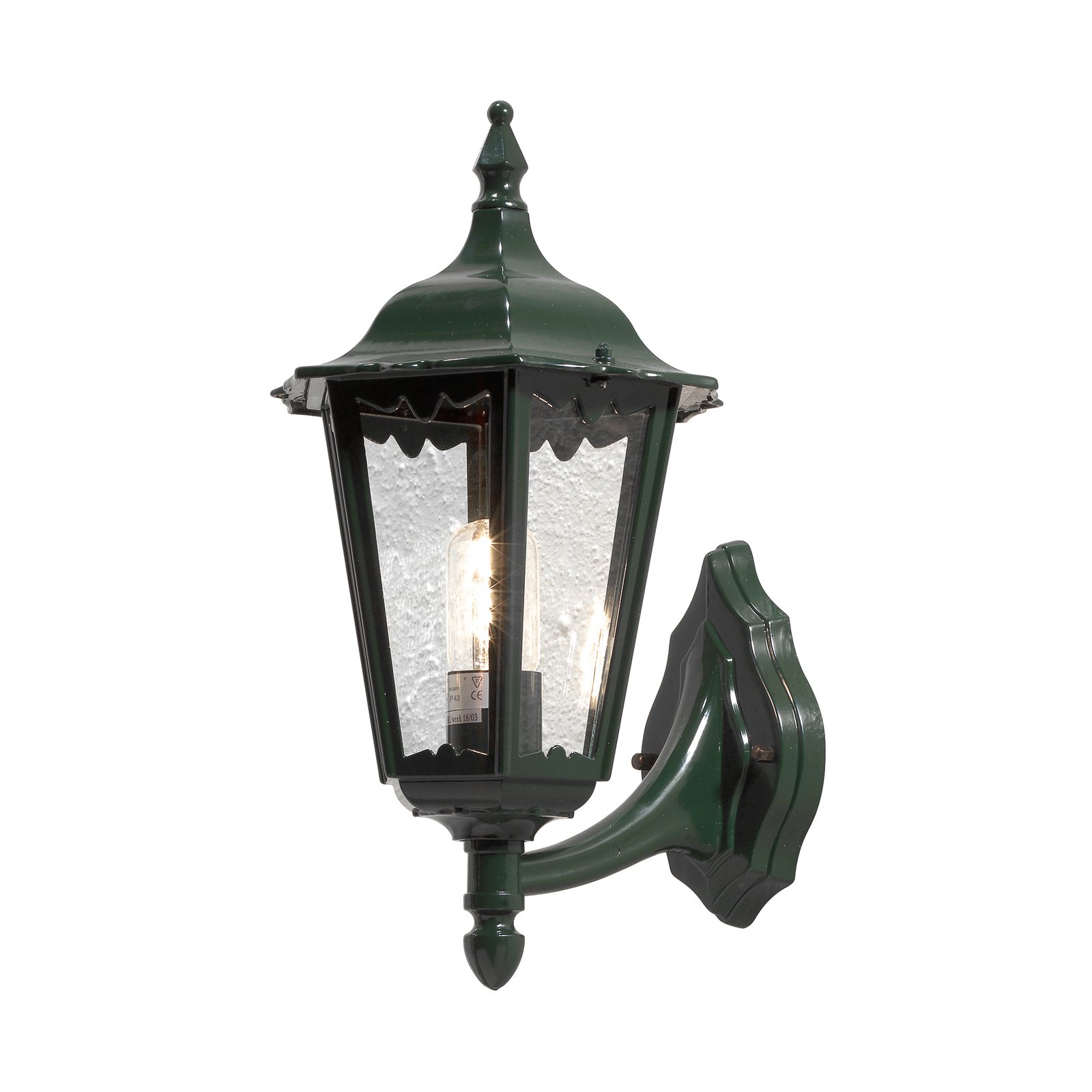 Buitenwandlamp Firenze, staand, 48cm, groen