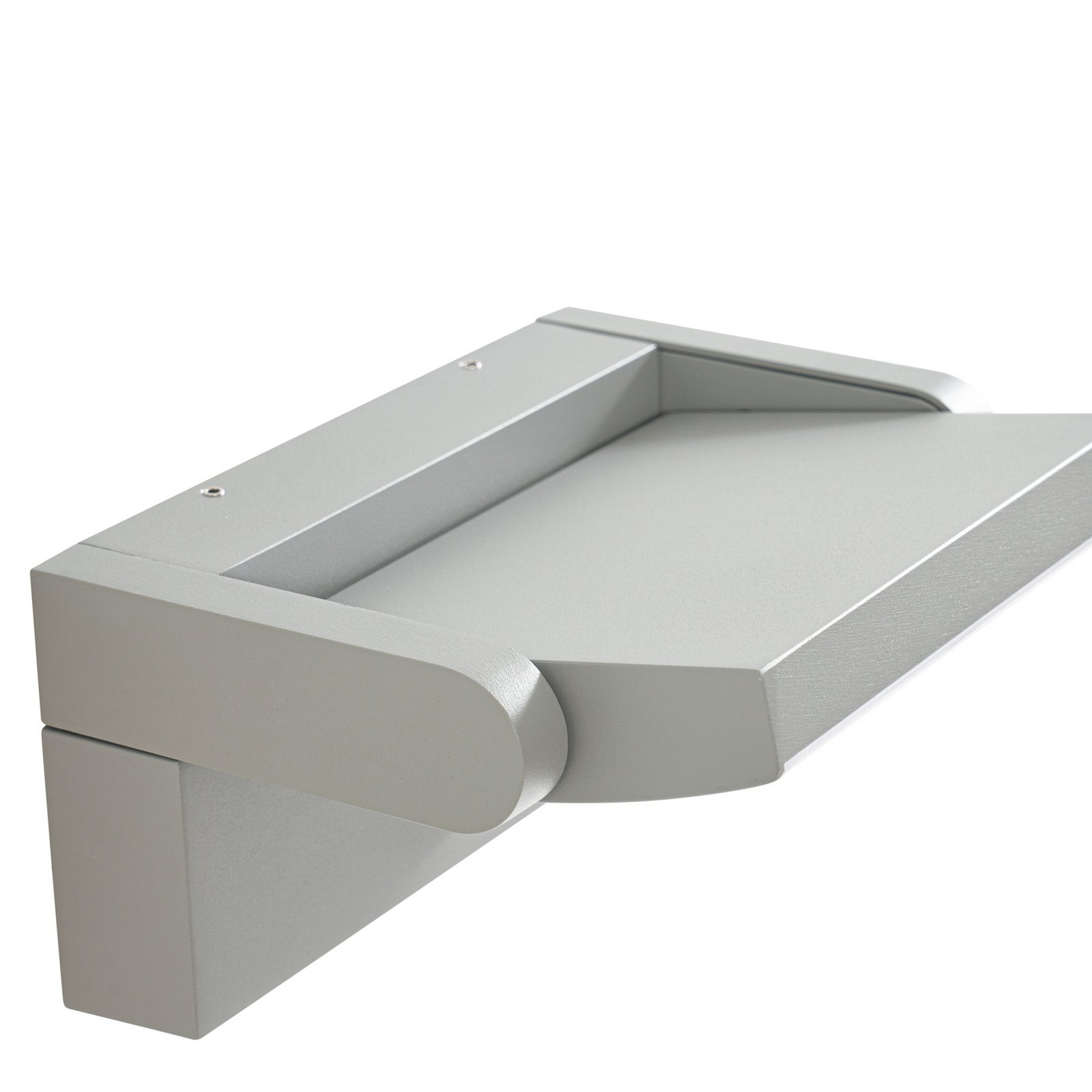 Lindby LED buiten wandlamp Sherin, grijs, zwenkbaar, sensor