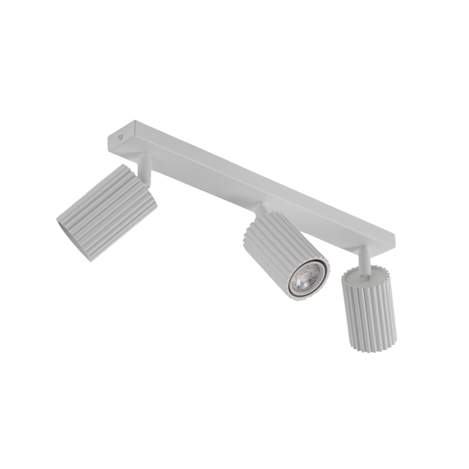 Spot de plafon Carbon, alb, lungime 45 cm, aluminiu, 3 becuri.