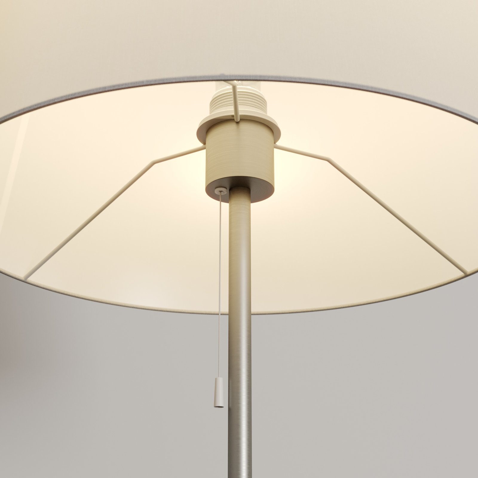 Lindby Nantwin lampa podłogowa, tekstylna, biała