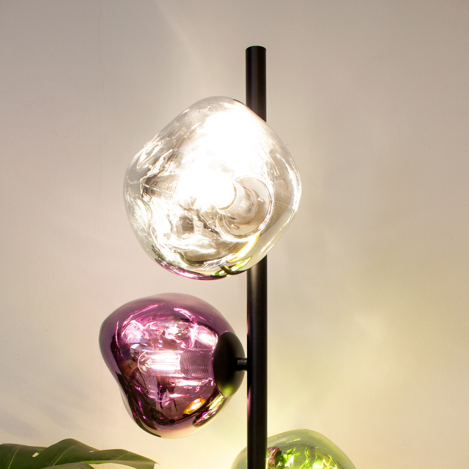 Canopus floor lamp, multicoloured, height 160 cm 4-bulb glass E14