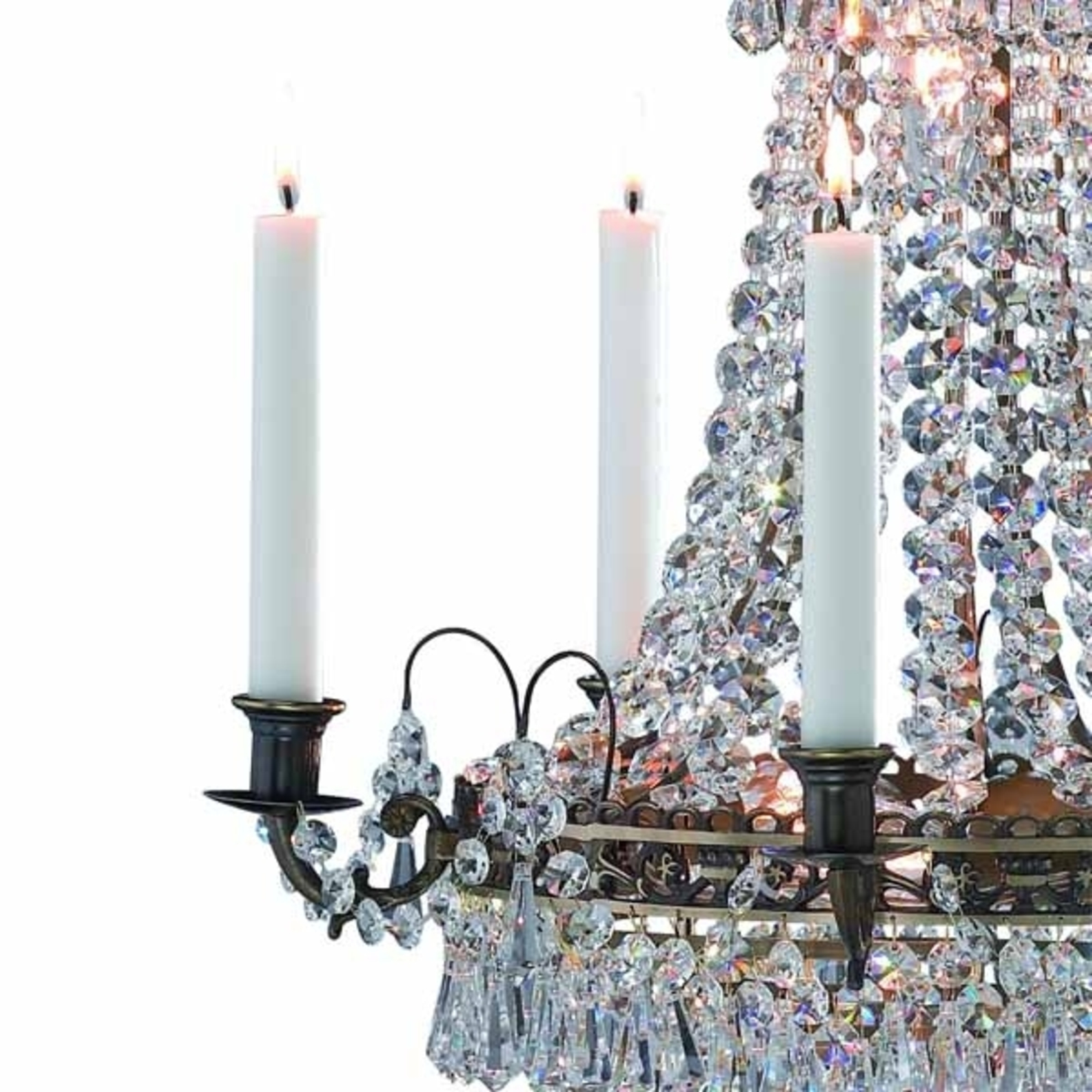 Magnificent candle chandelier Läckö 48 cm