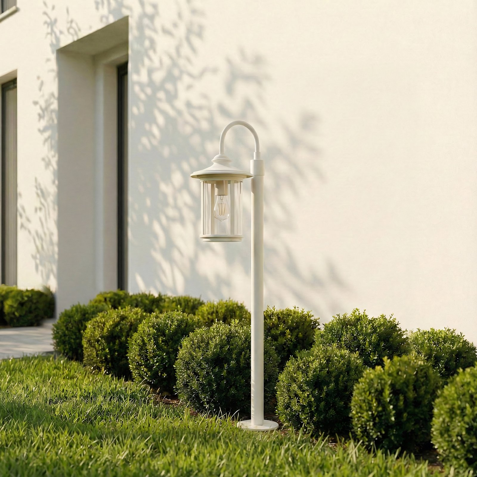 Zaynösvény világítás, üveg, magasság 109 cm, fehér, IP65 - Lindby