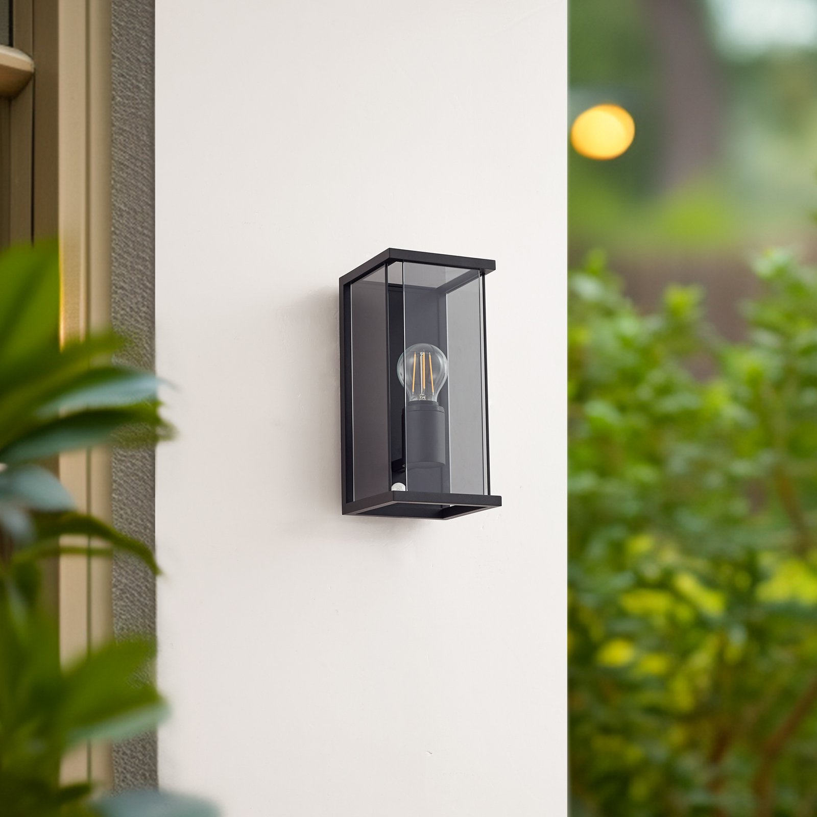 Annalea Ao ar livre Candeeiro de Parede w/Sensor Fumo Cinzento - Lucande