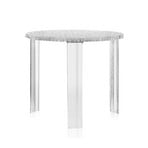 T-Table table, height 44 cm, Ø 50 cm, transparent - Kartell