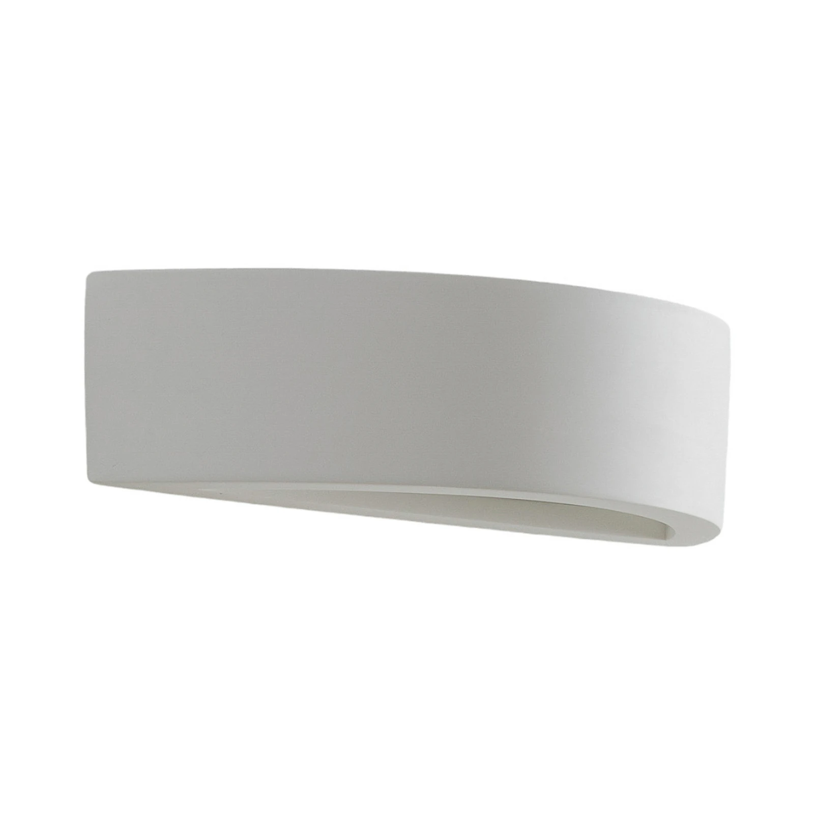 Applique murale Lindby Konstantin, largeur 30 cm, blanc, plâtre, E14