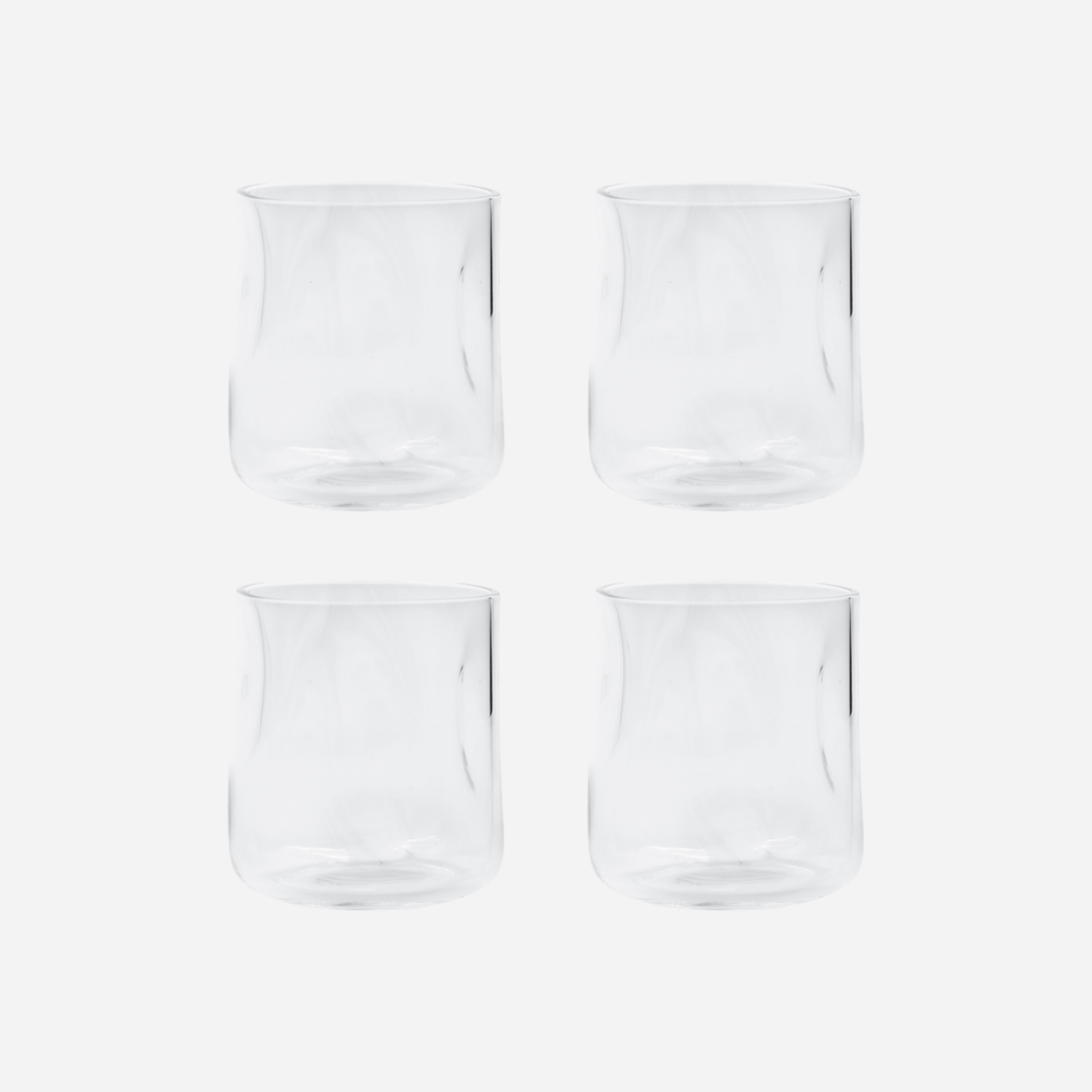 HDSand drinkglas, 300 ml, helder glas, set van 4 - House Doctor