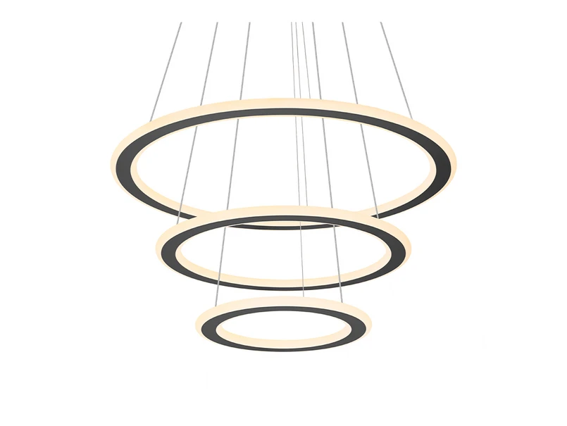 SLV – One Flat Pendelleuchte Triple 2700/3000K Black