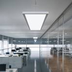 Suspension LED IDOO pour bureaux 49 W, argentée