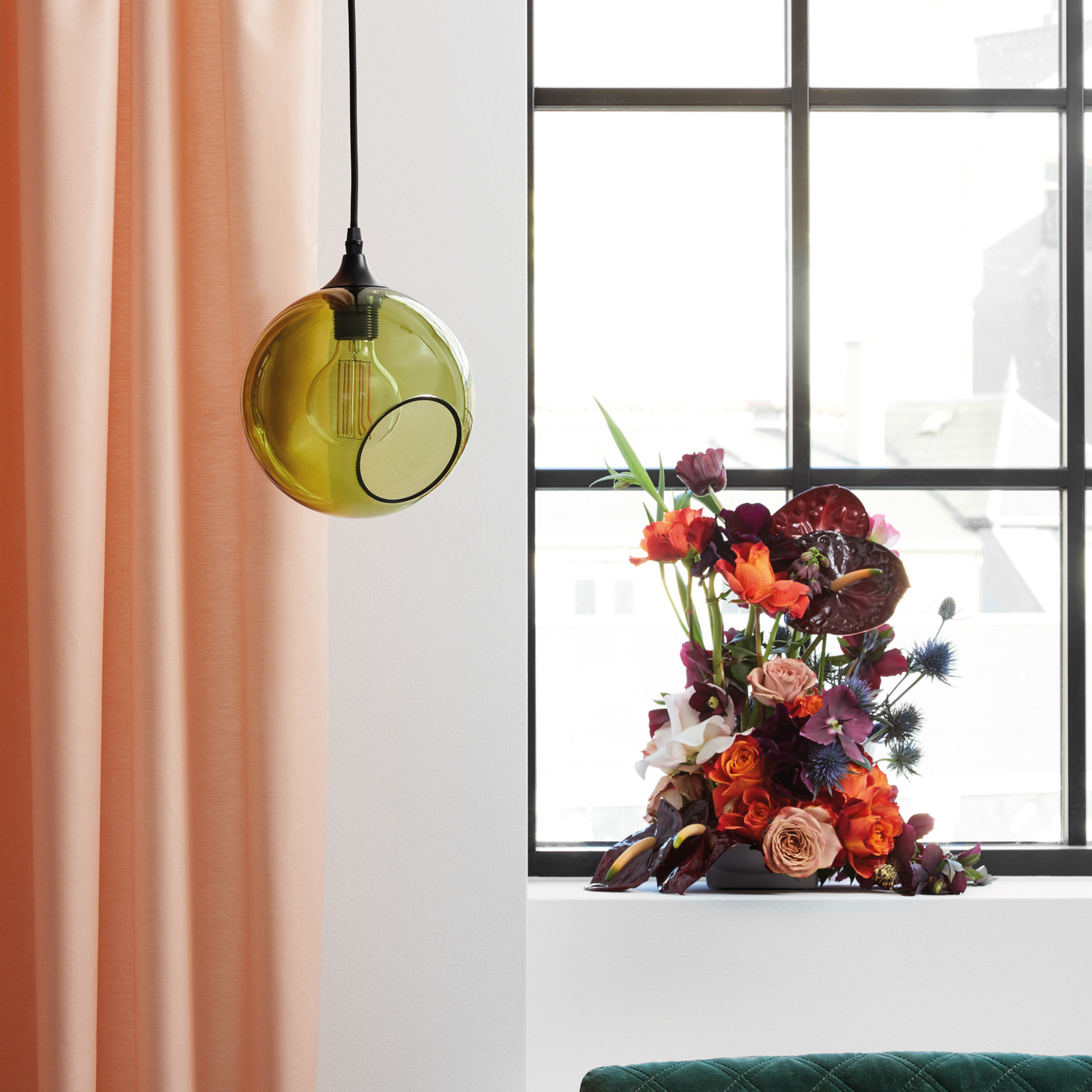 Ballroom Candeeiro Suspenso Army com Black Soquete - Design By Us