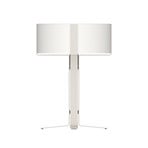 OKOLO asztali lámpa, fehér, 50 cm, fém/textil, E27-LED – GRUPA