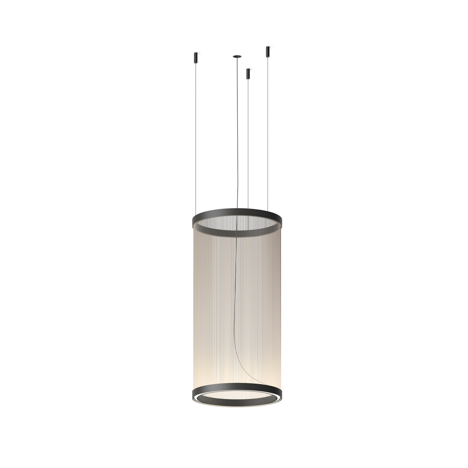 Lampă suspendată LED Vibia ARRAY bej 73 x 37 cm cilindrică 927 dimabil - Camera de zi / sufragerie - Design - Alamă