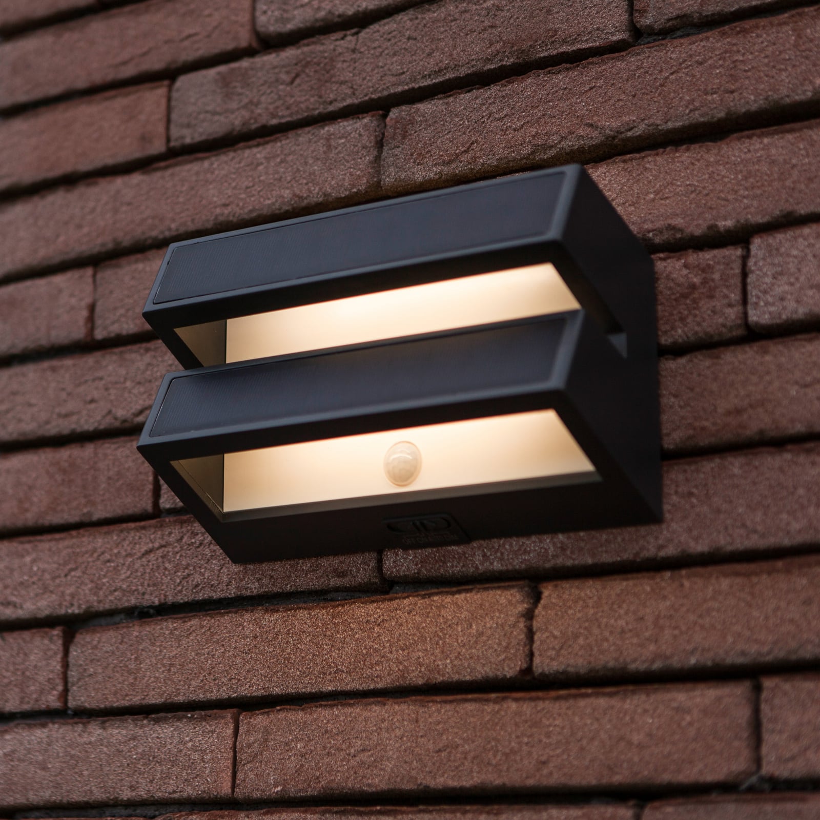 Applique d'extérieur LED BARLO, gris foncé, 21 cm, détecteur de mouvement, IP54