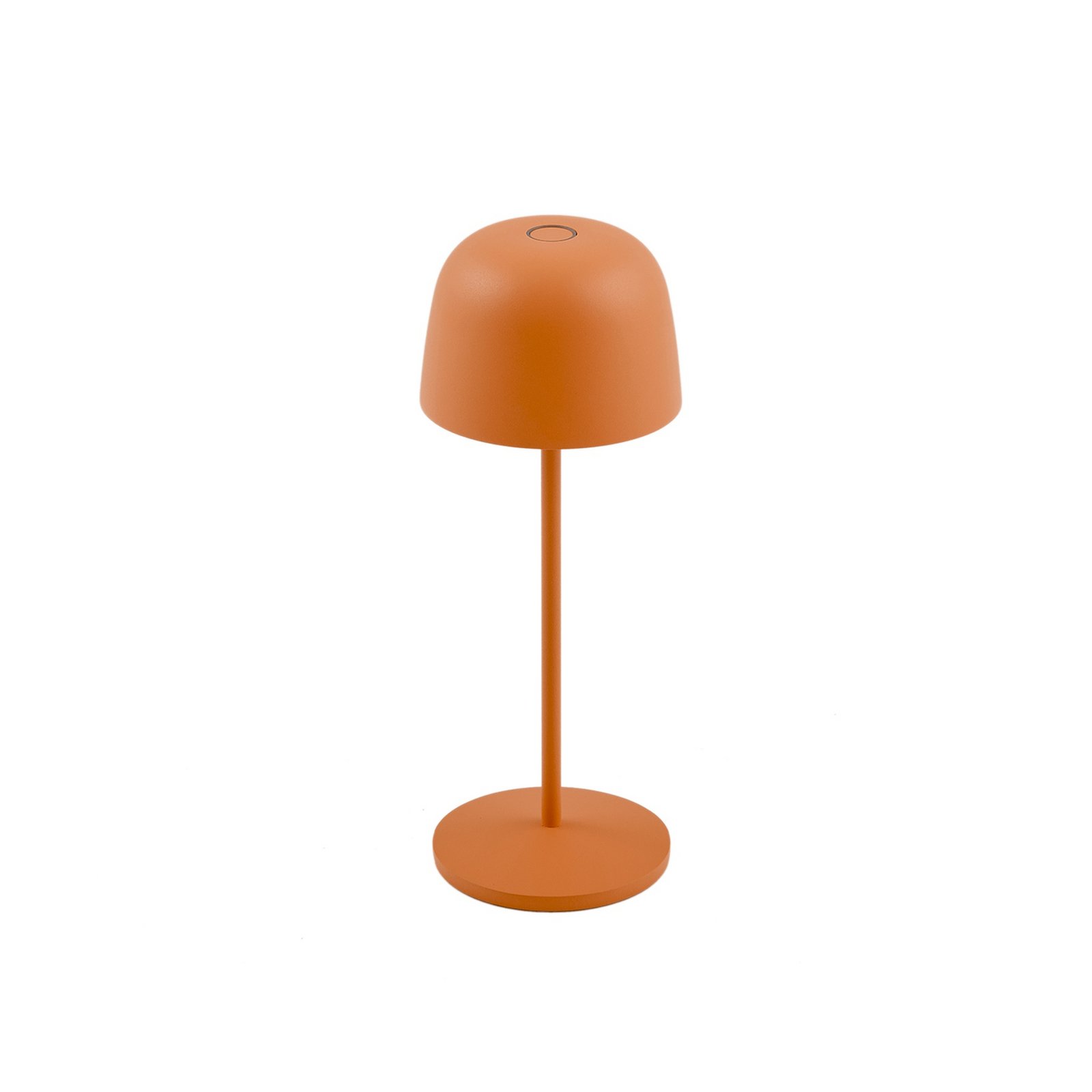 Lindby Arietty LED battery-powered table lamp, orange, dimmable, IP54