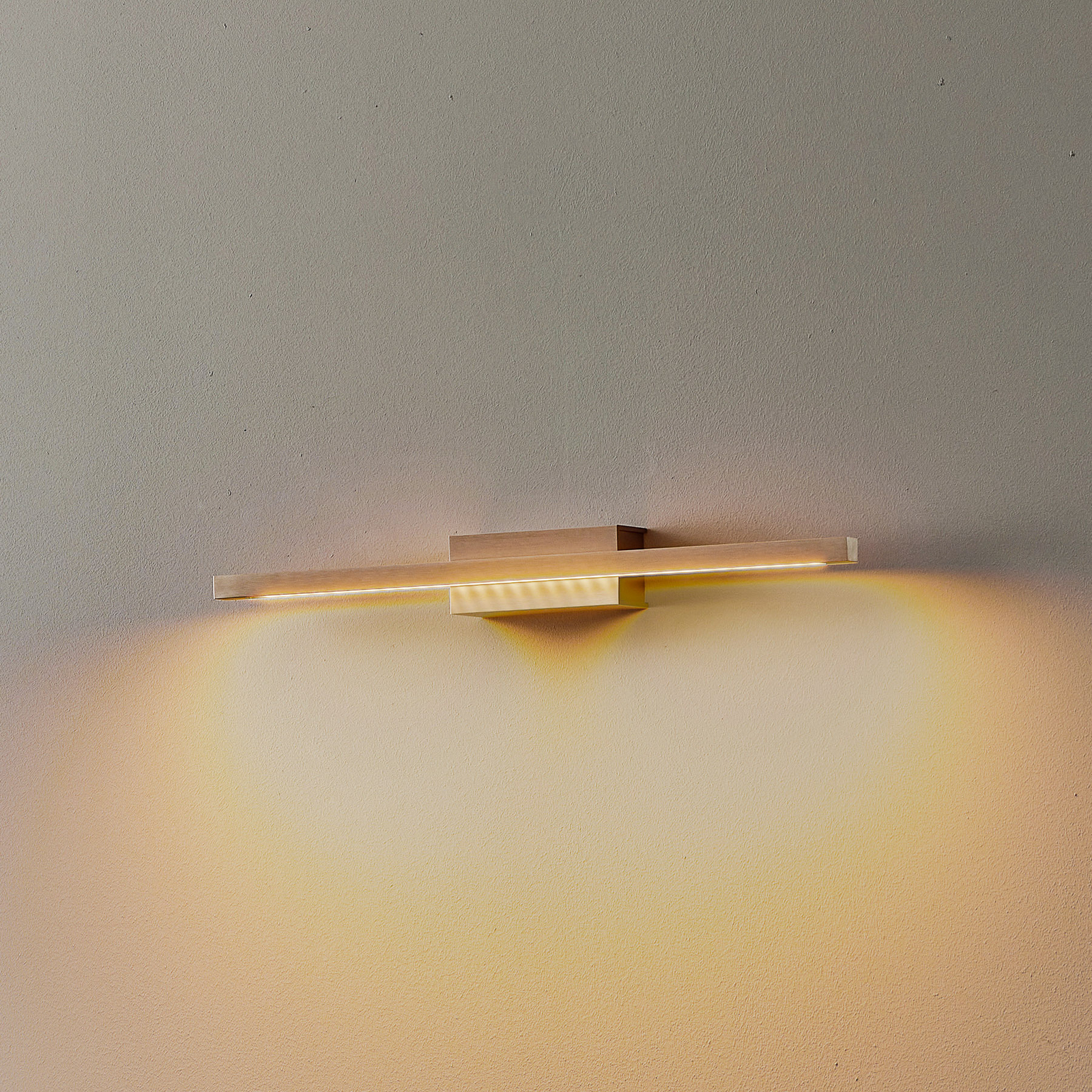 Rothfels Tolu LED wall lamp, nickel, 45cm