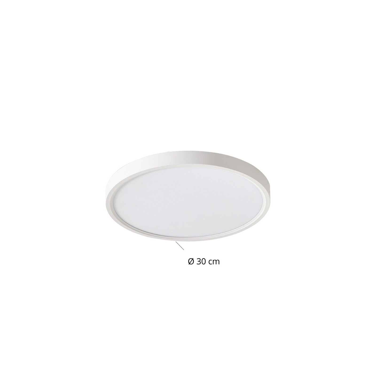 Lindby Smart LED plafondlamp Deika, Ø 30 cm, wit, Tuya