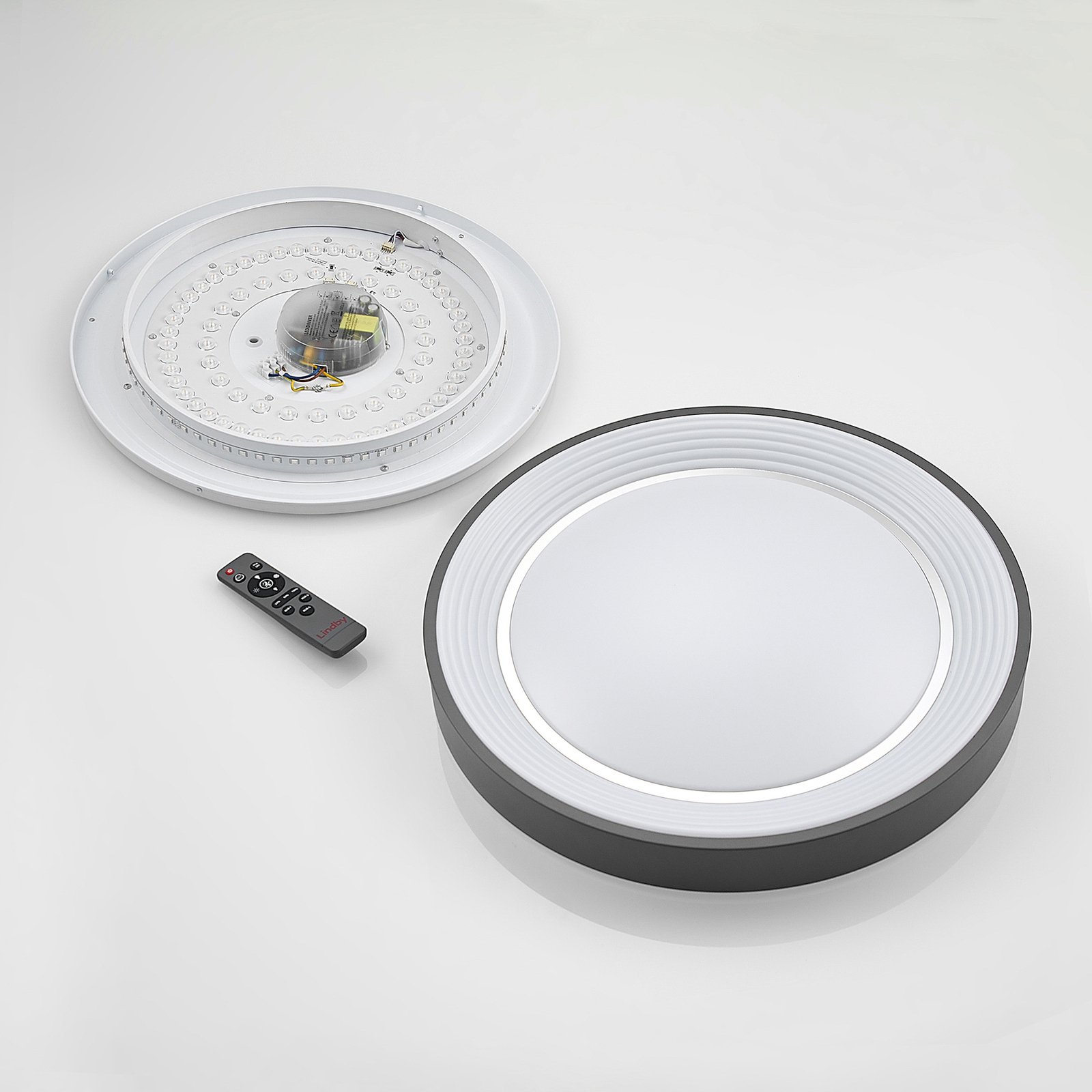 Lindum Taklampe White/Dark Grey - Lindby