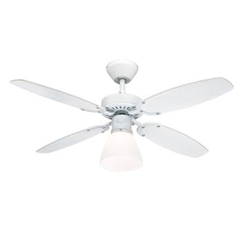 Westinghouse Capitol fan, white and beech blades