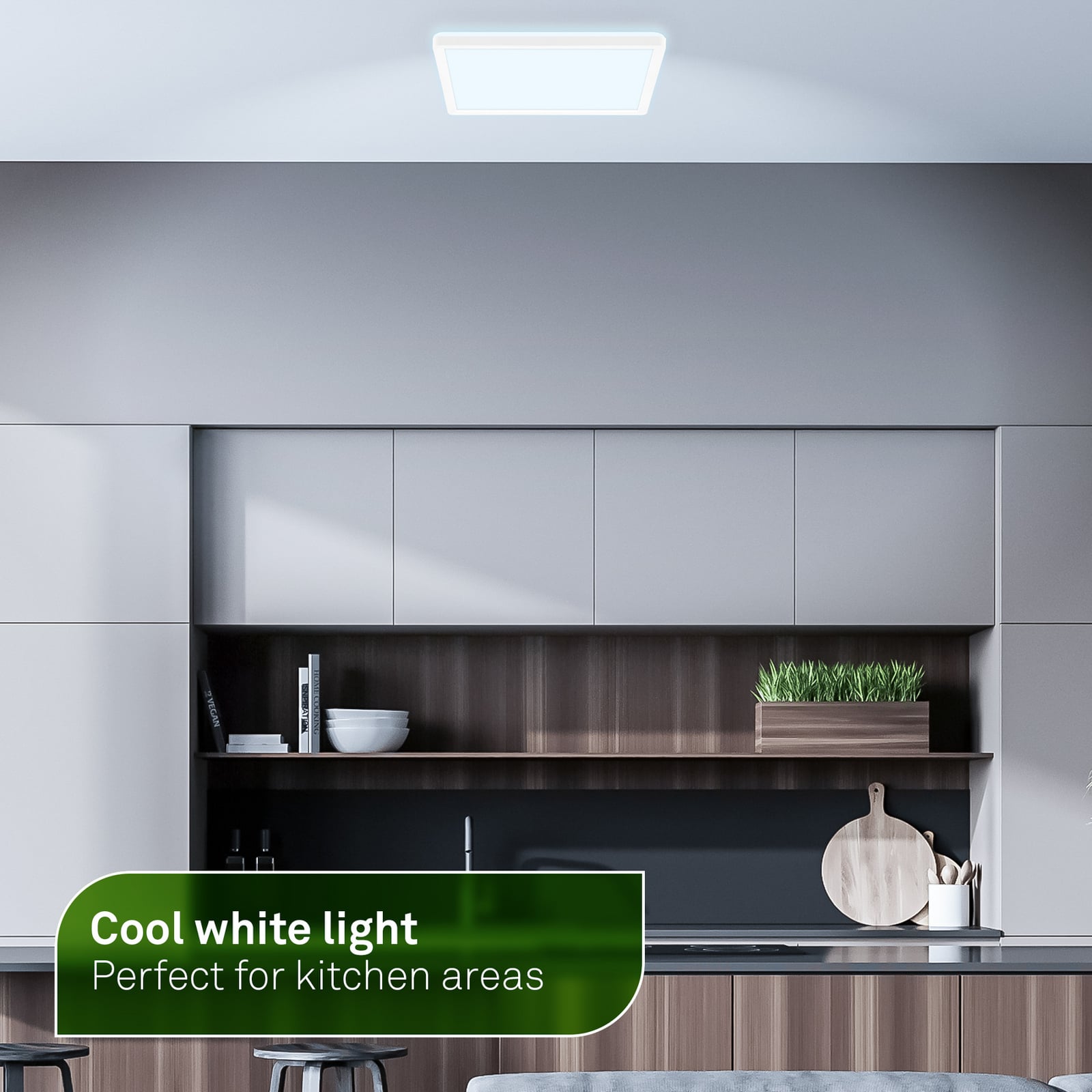 Tava A LED ceiling lamp, CCT, 29 x 29 cm, white, remote control Tava A LED ceiling lamp, CCT, 29 x 29 cm, white, remote control