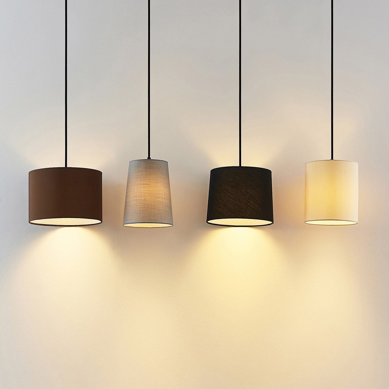 Amilia 4 Taklampa Black/Grey/Beige - Lindby