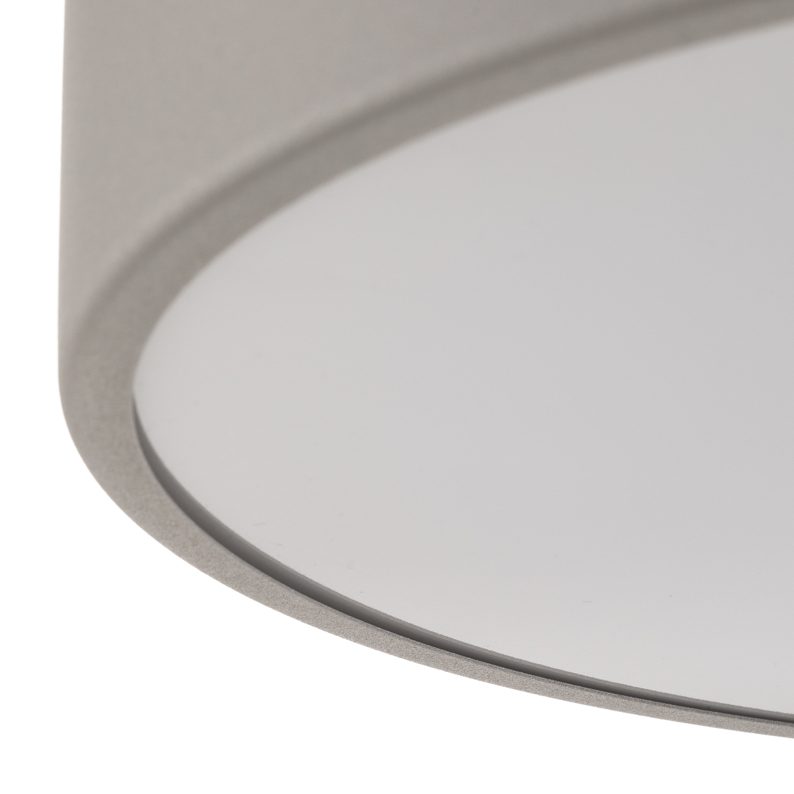 Stropna svetilka Cleo 400, IP54, Ø 40 cm, siva