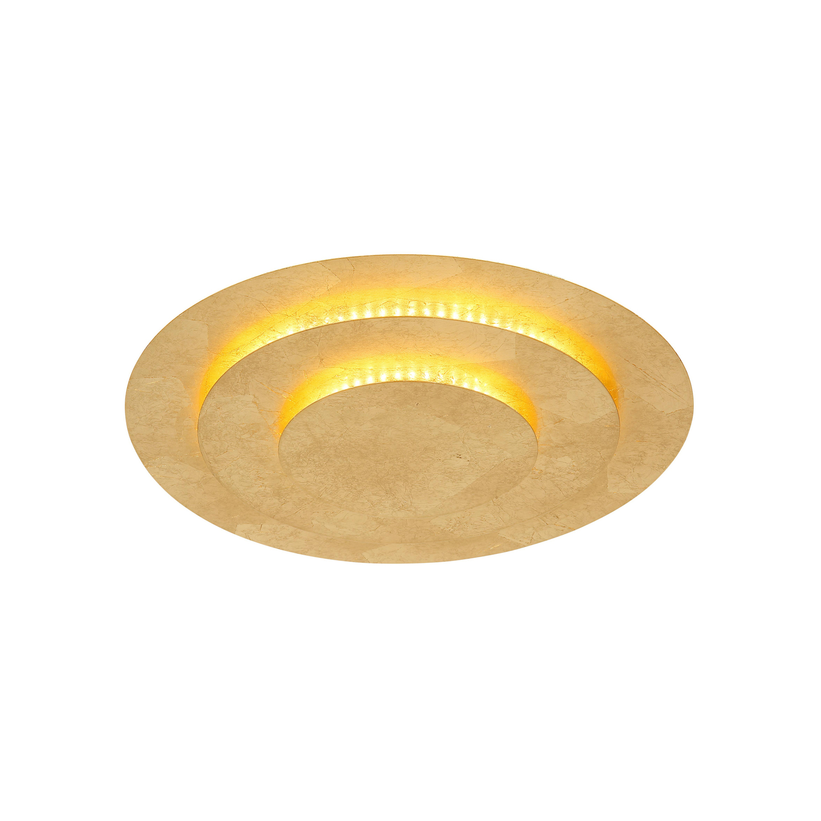 Plafoniera Heda LED, Ø 35 cm, colore oro, metallo