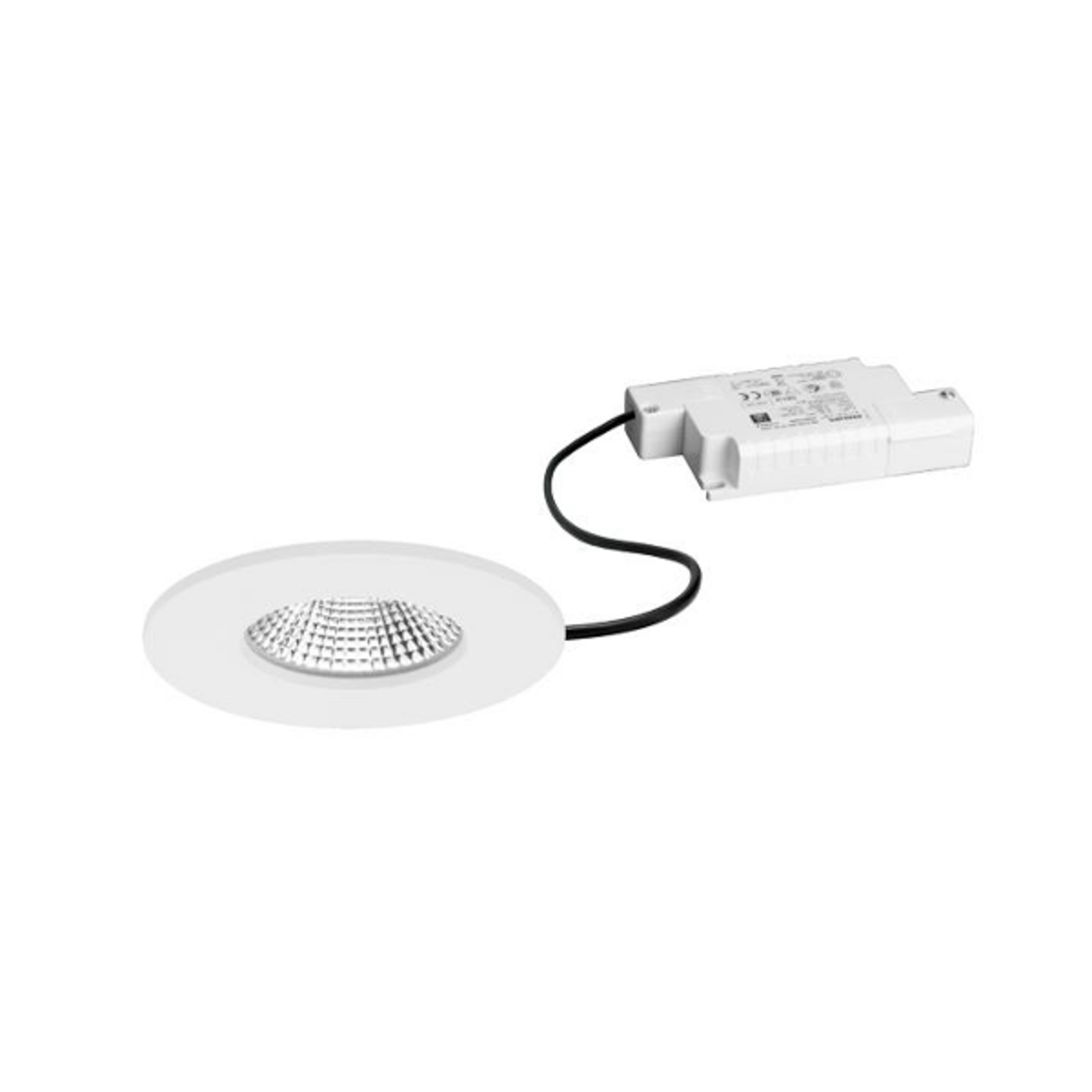 BRUMBERG BB20 IP65 condutor RC de encastrar angular branco