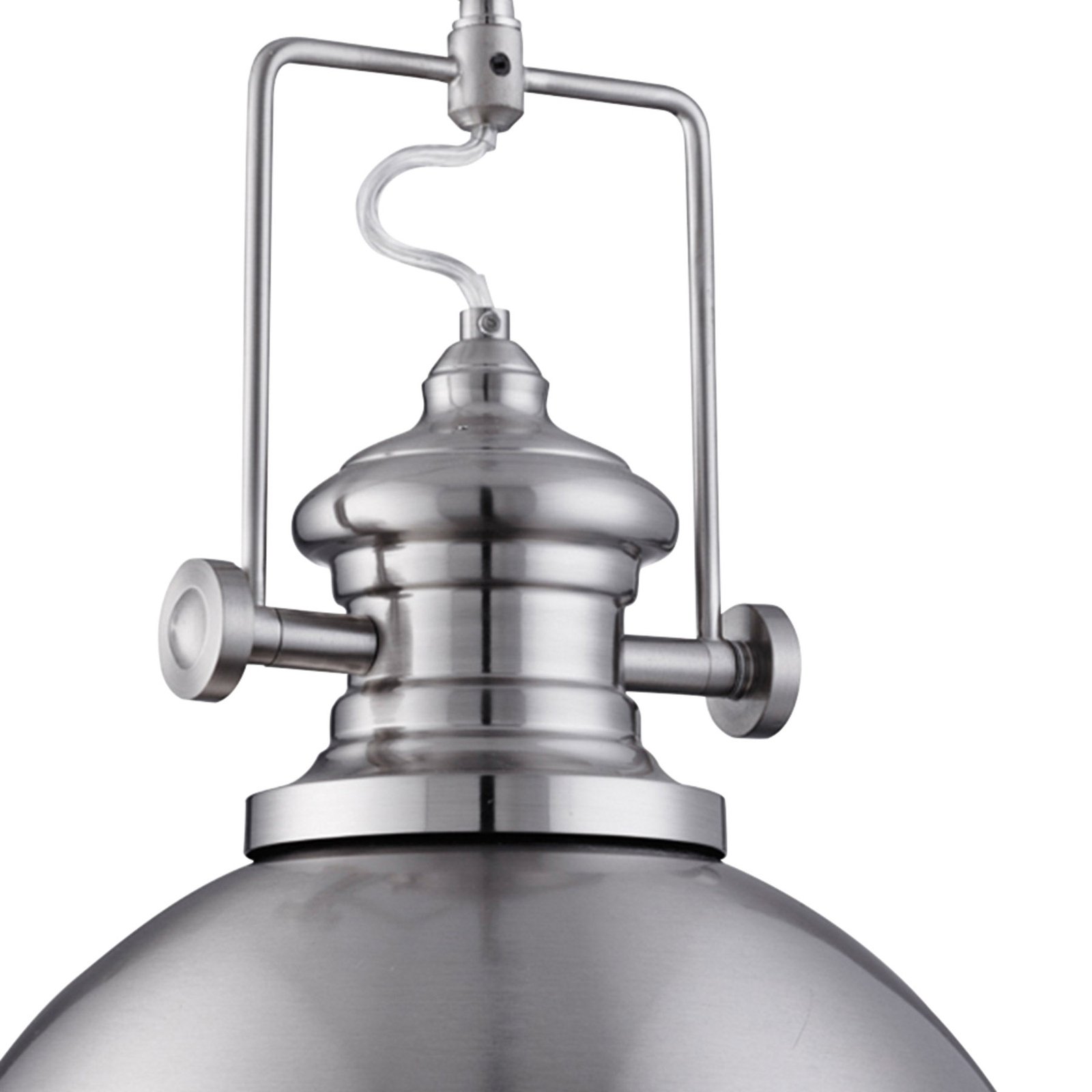 Trendy priemyselná závesná lampa Silver