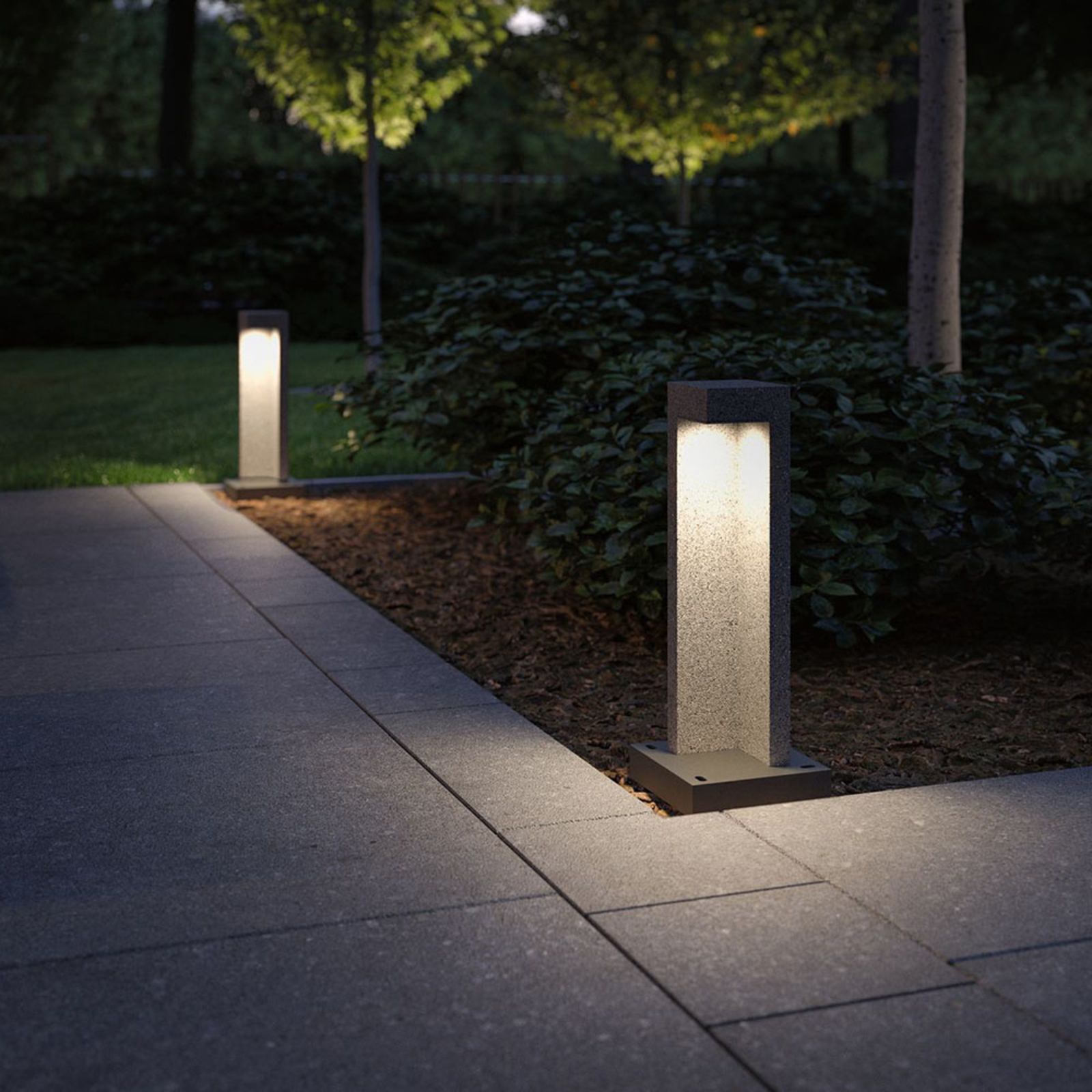 Paulmann Concrea LED-sockellampa, höjd 45 cm