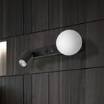 Vox zidna svjetiljka, crna, staklo, širine 35 cm, USB