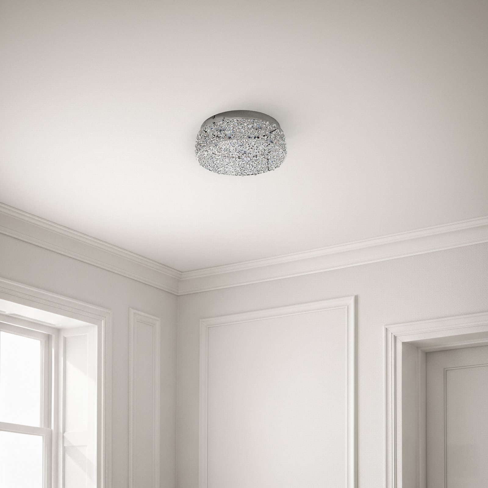Sparkling LED ceiling light Felias, round shape Sparkling LED ceiling light Felias, round shape