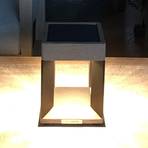 Teckalu LED solar table lamp made of Duratek and aluminium