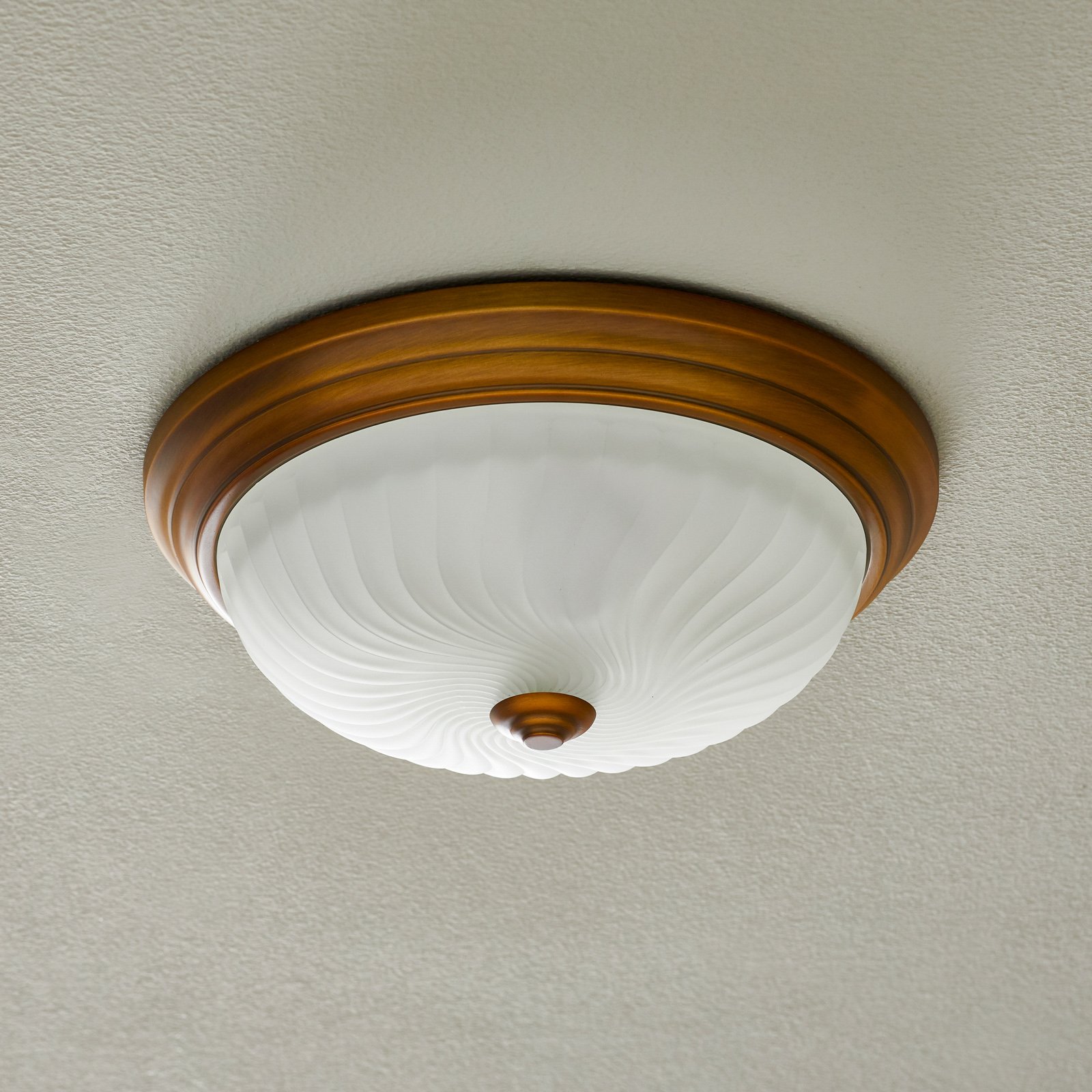 Klasyczna lampa sufitowa rustykalna 2 x 60 W