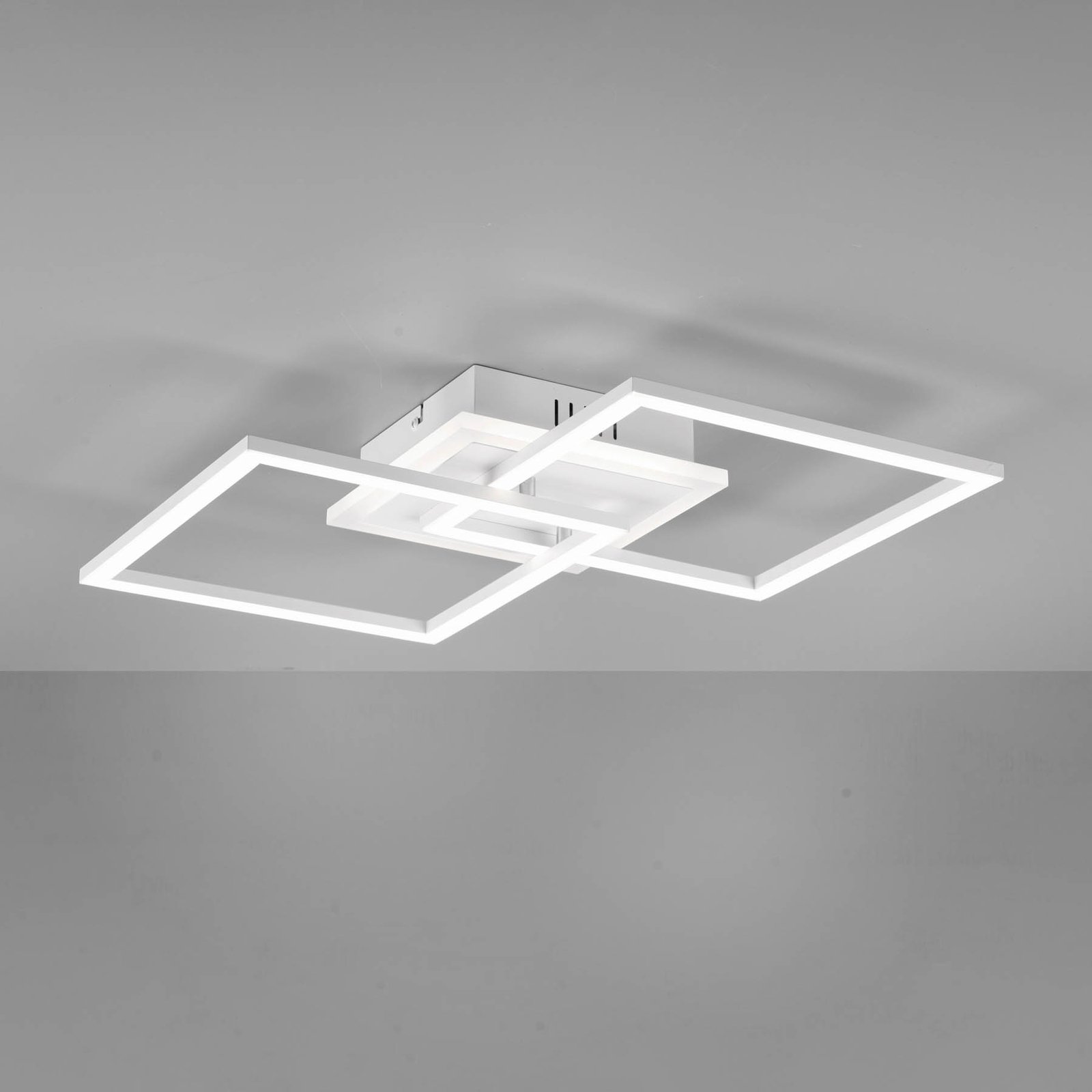 LED plafondlamp Venida vierkant, wit